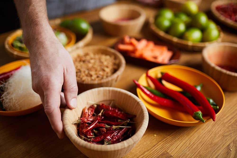 asking for less spicy thai food