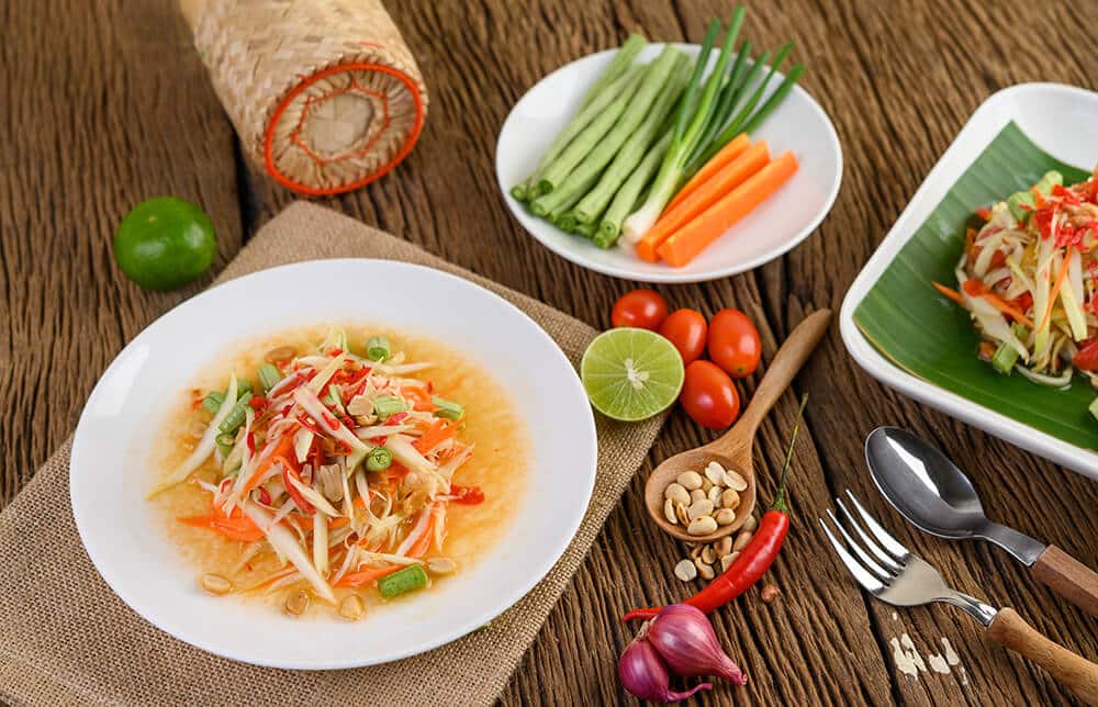 som tum thai food for diet